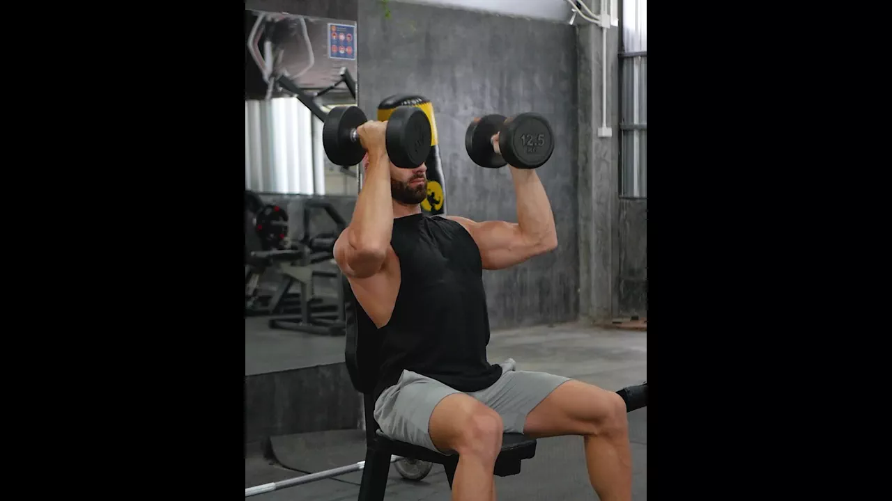 Seated Dumbbell Arnold Press exercise