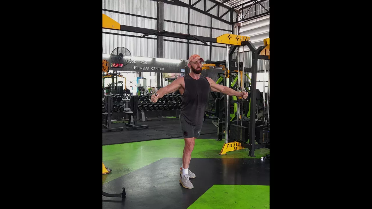 Cable Mid Chest Fly exercise