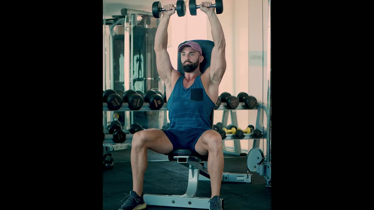 Dumbbell Front and Lateral Press Superset exercise