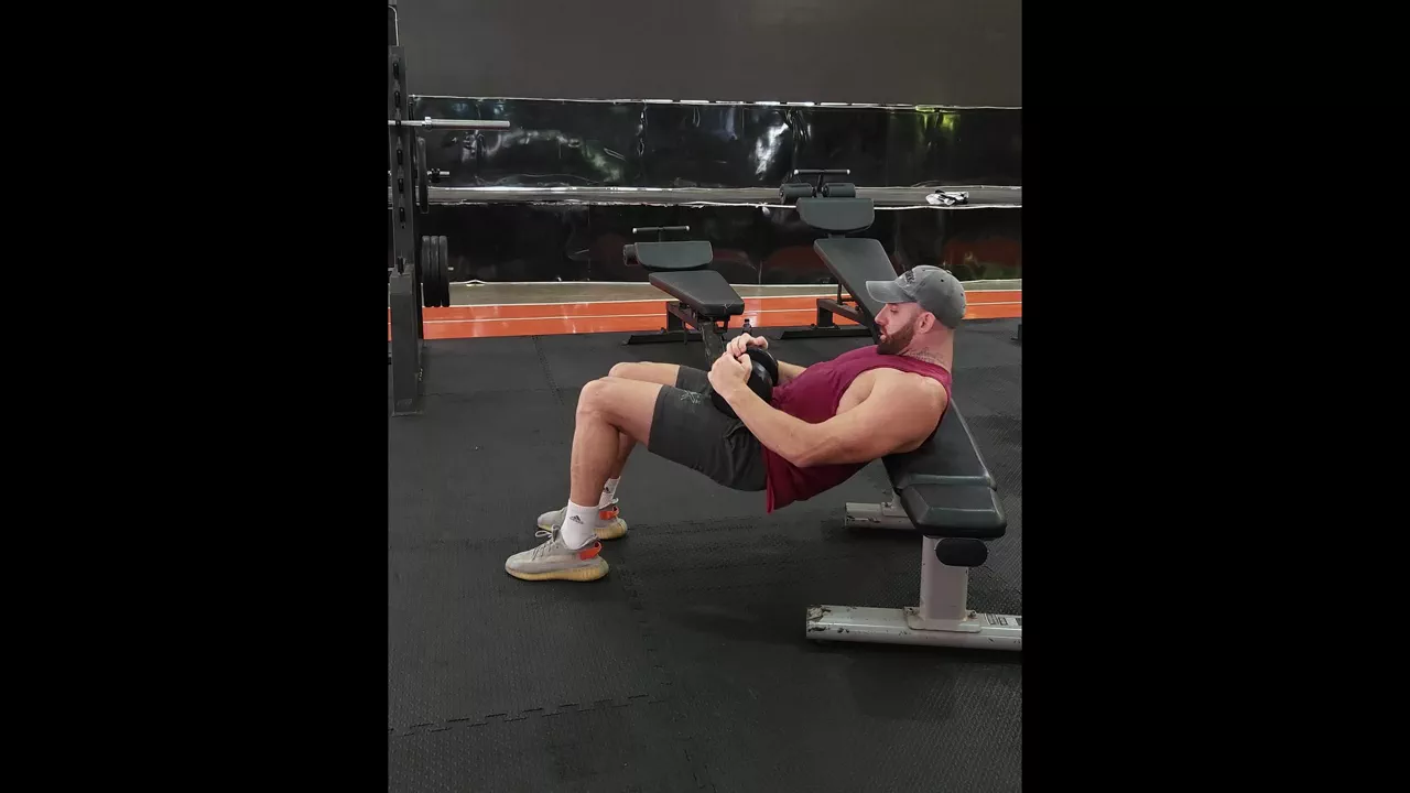 Dumbbell Hip Thrust exercise