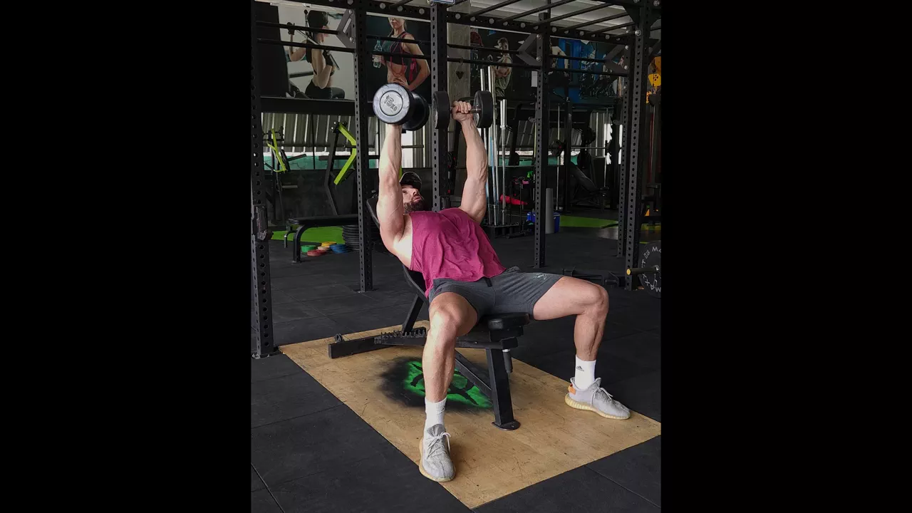 Incline Bench Dumbbell Press exercise