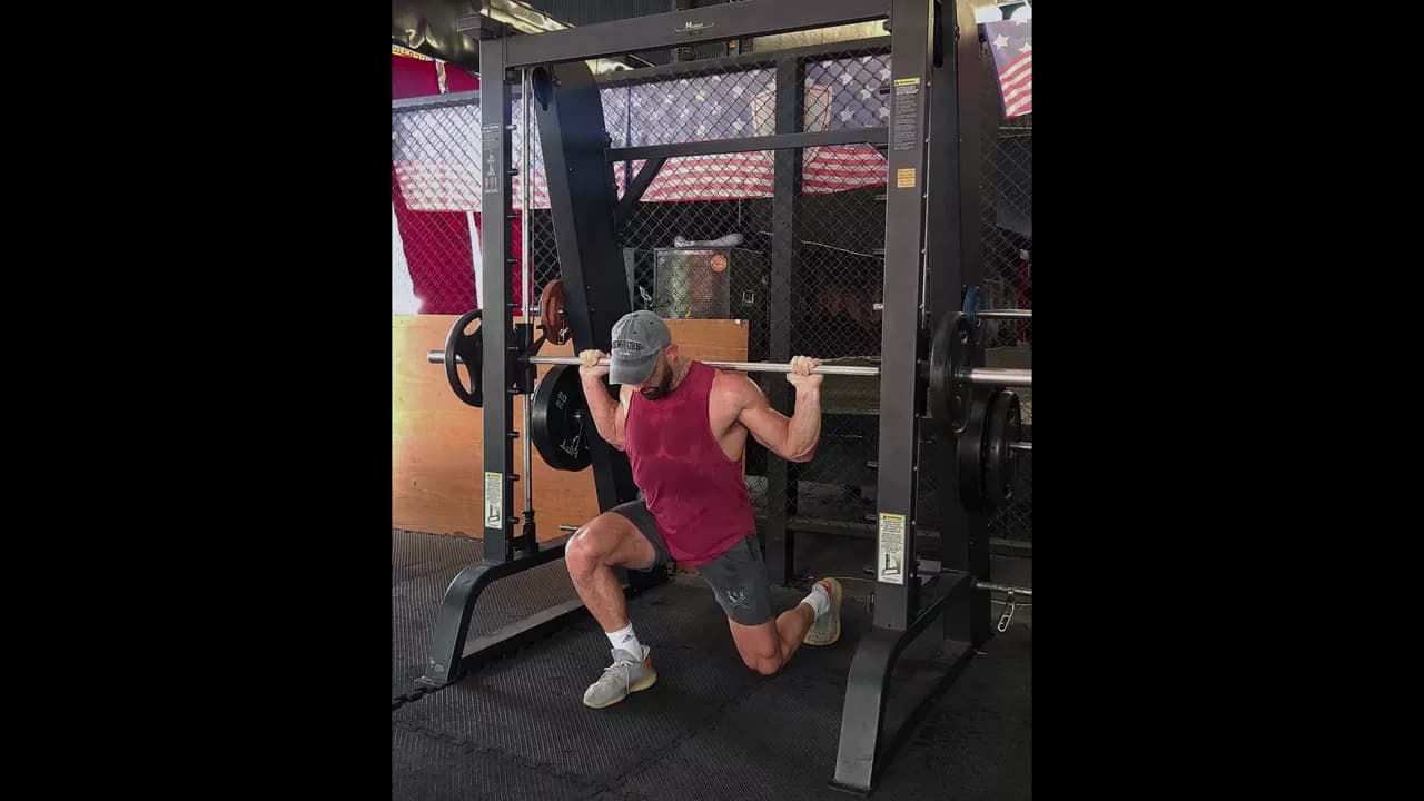 Smith Machine Split Squats exercise