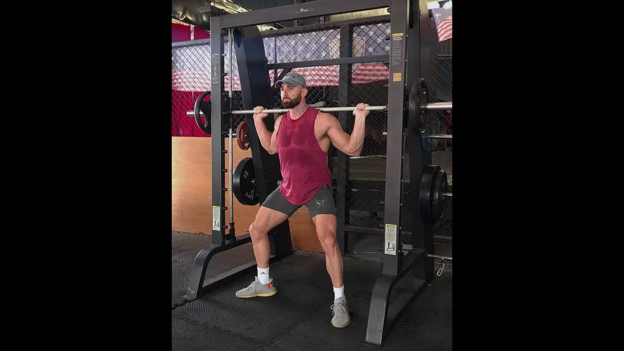 Smith Machine Sumo Squats exercise