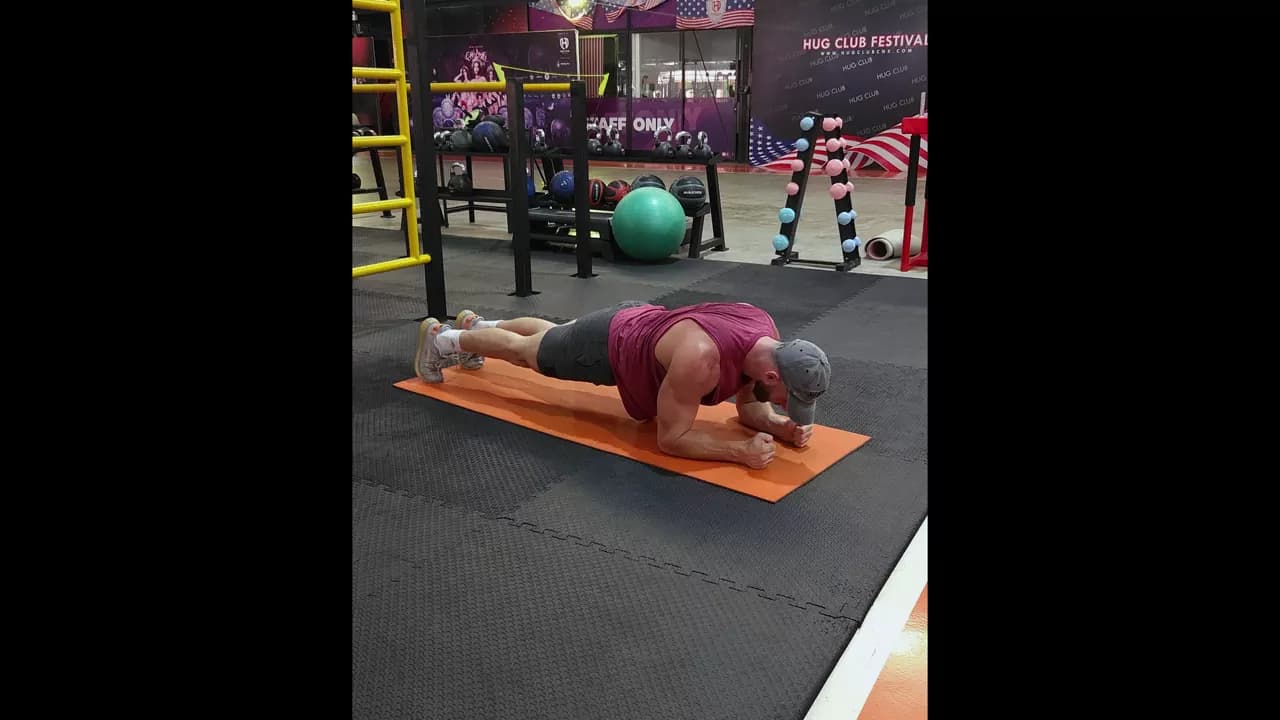 Spider Plank exercise